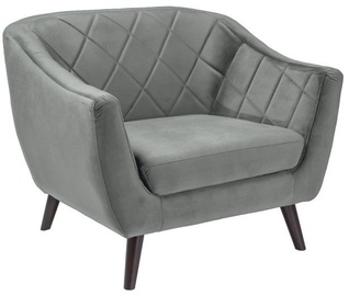 Fotelis Signal Meble Molly 1 Velvet Grey, 83x78x105 cm