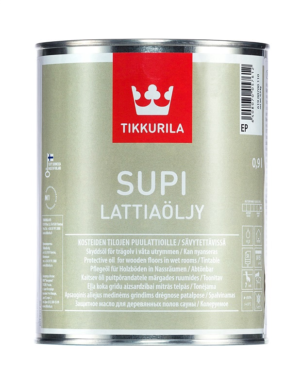 Масло для полков tikkurila supi laudesuoja