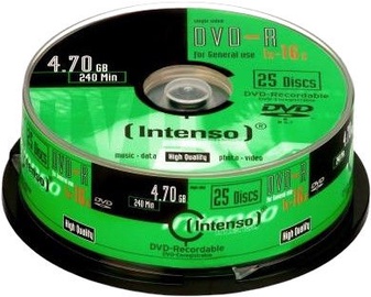 Intenso DVD-R 16x 4.7GB 25pcs. Cake Box 4101654