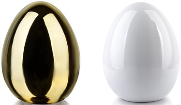 Mondex Lila Egg Ceramic Figure Gold/White 8x11cm