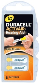 Duracell Activair A10-6BB Hearing Aid Batteries 6x