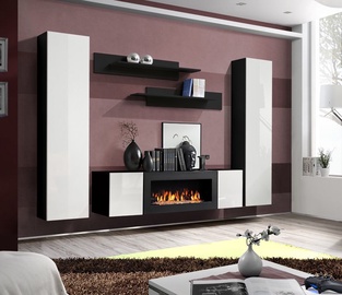 ASM Fly M1 Living Room Wall Unit Set White/Black
