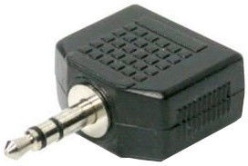 Roger Audio Adapter / Splitter 3.5mm To 2x 3.5mm Black