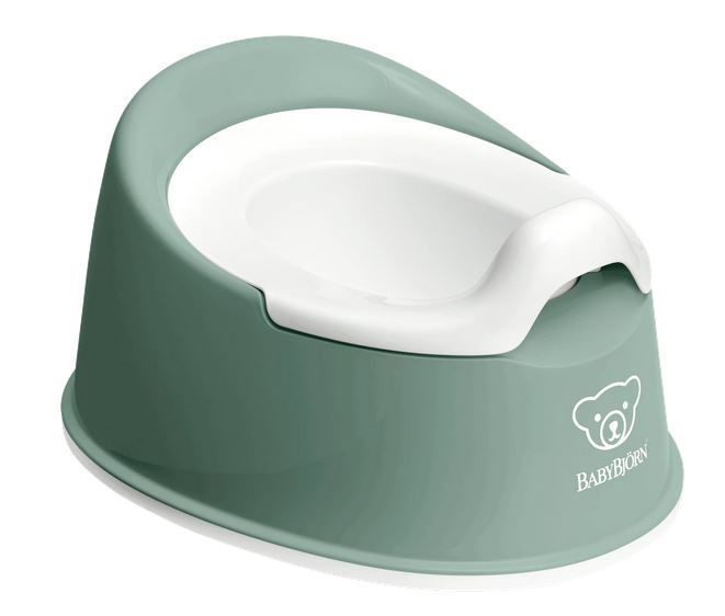 Laste WC pott BabyBjorn Smart Potty Deep, valge/roheline