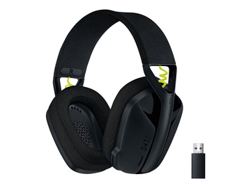Mänguri kõrvaklapid arvutimängude jaoks, juhtmevabad Logitech G435, must
