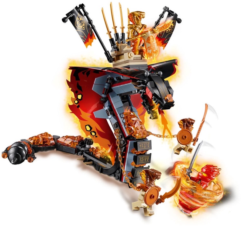 Konstruktorius LEGO Ninjago Ugninė iltis 70674, 463 vnt.