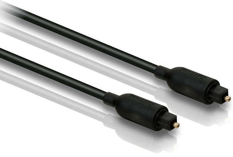 Оптический кабель Philips SWA2302W/10 Toslink Male, Toslink Male, 1.5 м, черный