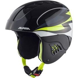Шлем Alpina Carat, черный/желтый, 54-58 см