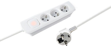 Qoltec Power Strip 1.4m White 50262