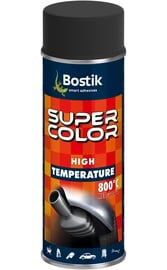 Аэрозольная краска Bostik Super Color High Temperature, жаропрочные, красный, 0.4 л