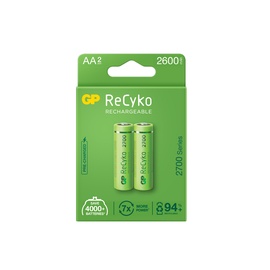 Uzlādējamās baterijas GP GPRHC272E000, AA, 2600 mAh, 2 gab.