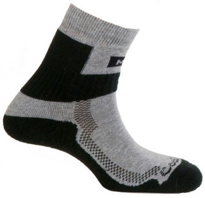 Zeķes Mund Socks Nordic Walking, melna/pelēka, L
