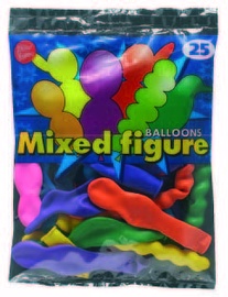 Viborg Balloons Mixed Figure 25pcs 82503H
