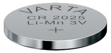 Elementai Varta, CR2025, 3 V