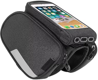 Wozy 7BK 3-Part Bicycle Front Frame Top Bag 1.5l