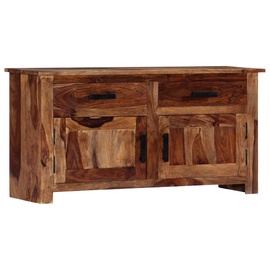 Шкаф VLX Solid Sheesham Wood, коричневый, 100 см x 30 см x 50 см