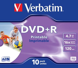 Datu nesējs Verbatim, 4.7 GB, 10gab.