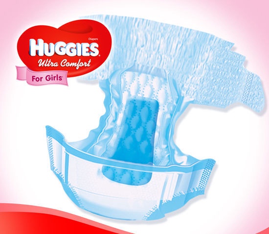 Подгузники Huggies Ultra Comfort Girl, 3 размер, 5 - 9 кг, 80 шт.