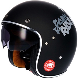 Shiro Helmet SH-235 Kukuskull Matt Black S