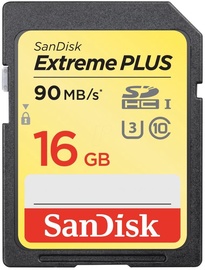 Atmiņas karte SanDisk Extreme Plus 16GB SDHC UHS-I Class 10