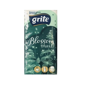 Popierinės nosinaitės Grite Blossom Mint, 10 vnt.