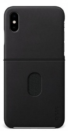 SBS Leather Back Case For Apple iPhone X/XS Black
