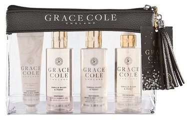 Grace Cole Luxury Travel Essentials 4pcs Vanilla Blush & Peony
