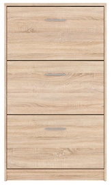 Black Red White Shoe Shelf Nepo Sonoma Oak