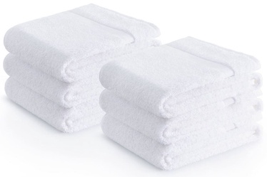 Полотенце Zender Cotton 43710, белый, 100 см x 50 см, 6 шт.
