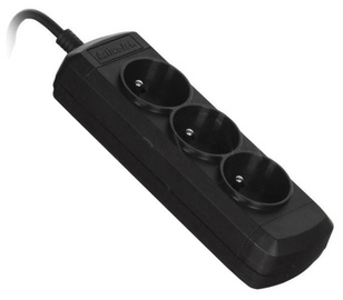ActiveJet Power Strip 3 Outlet Black 1.5 m