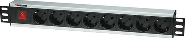 Intellinet Surge Strip Rack 19'' 230V/10A 8xEURO 3m Black