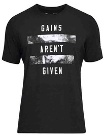 Under Armour T-Shirt Gains Arent Given 1305662-001 Black XS