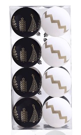 Елочная игрушка DecoKing Paris White/Black, 16 шт.