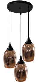 Candellux Marina Ceiling Lamp 3x60W E27 Black/Copper