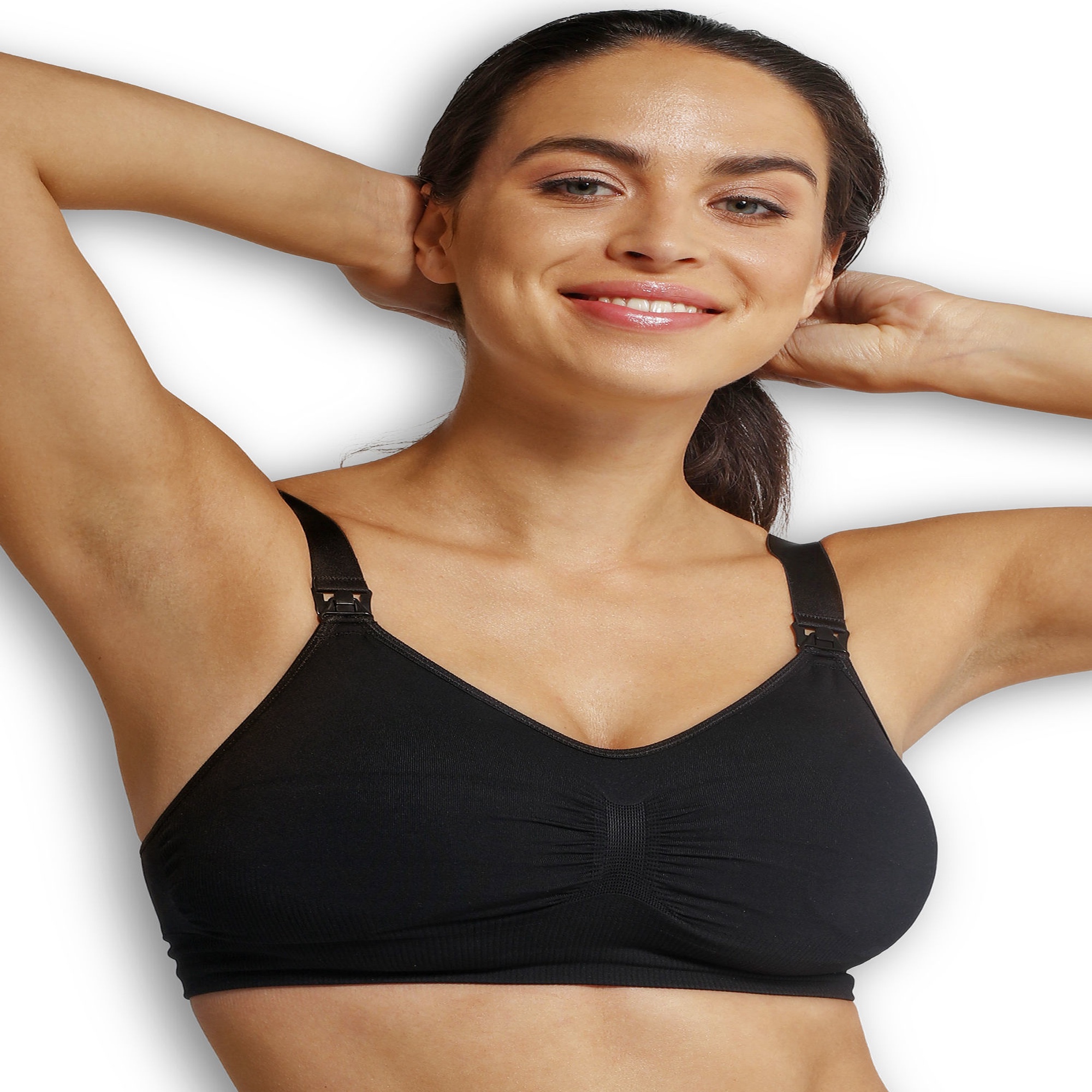 Carriwell Padded Maternity & Nursing Bra Black M Senukai.lt