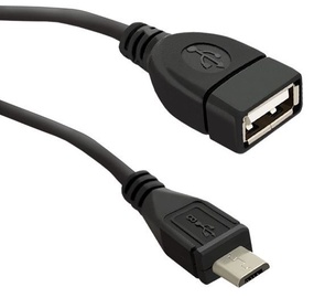 Qoltec Cable USB-micro to USB Black 0.2m