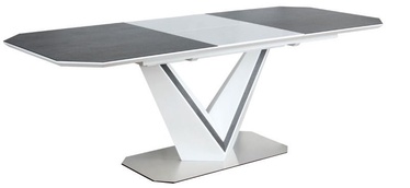 Signal Meble Valerio Ceramic White Table 160-220cm Grey
