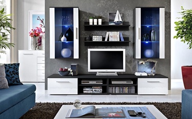 ASM Galino G Wall Unit White Gloss/Black
