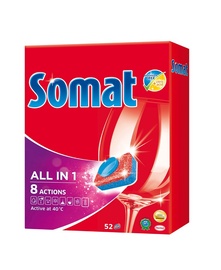 Tabletes trauku mazgājamajai mašīnai Somat All In 1, 52 gab.