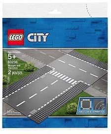 Конструктор LEGO® City 60236 Прямой и Т-образный перекрёсток