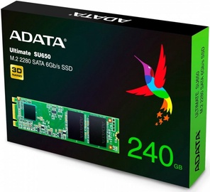 Kietasis diskas (SSD) Adata Ultimate SU650, M.2, 240 GB