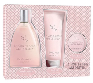 Rinkinys moterims Instituto Español Aire De Sevilla Bella 150 ml EDT + 150 ml Body Milk + 50 ml Hand Cream