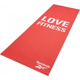Fitnesa un jogas paklājs Reebok, balta/sarkana, 173 cm x 61 cm x 4 mm