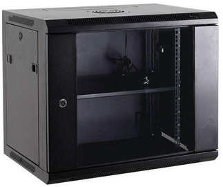 Серверный шкаф Netrack Wall Cabinet 19'' 15U/450mm Glass Black