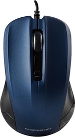 Datorpele Modecom M9.1 Black/Blue, vadu, optiskā