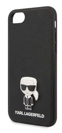 Karl Lagerfeld Saffiano Iconic Back Case For Apple iPhone 7/8/SE 2020 Black
