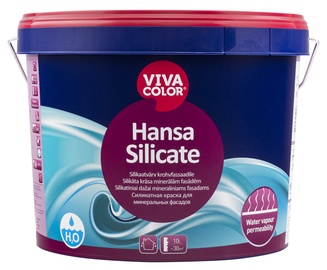 Fassaadivärv Vivacolor Hansa Silicate, valge, 9 l