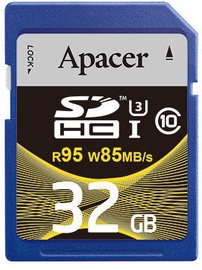 Apacer 32GB SDHC UHS-I U3 Class 10
