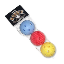 Мячик для флорбола Acito GTMFB03, синий/красный/желтый, 3 шт.