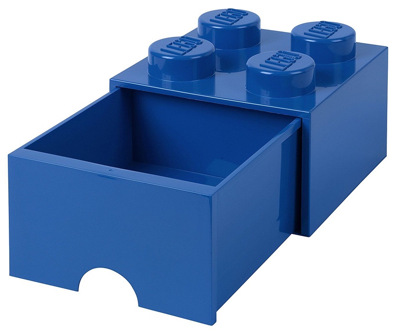 Daiktadėžė LEGO® Storage Brick 4, 6 l, mėlyna, 25 x 25 x 17 cm